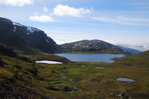 Tábořiště u jezera Lonavatnet