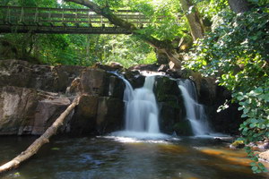 Vodopády Hallamölla Kvarn